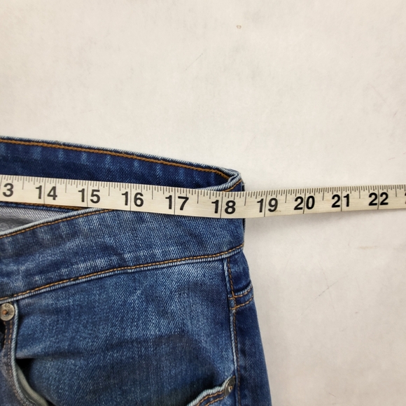 G Star Raw Jeans Mens 35x32 Blue 3301 Tapered Button Fly Denim Pants Washed Out - Picture 6 of 10